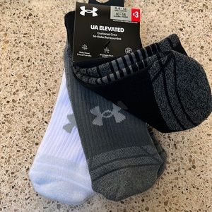 Underarmour mens elevated 3 pack crew socks